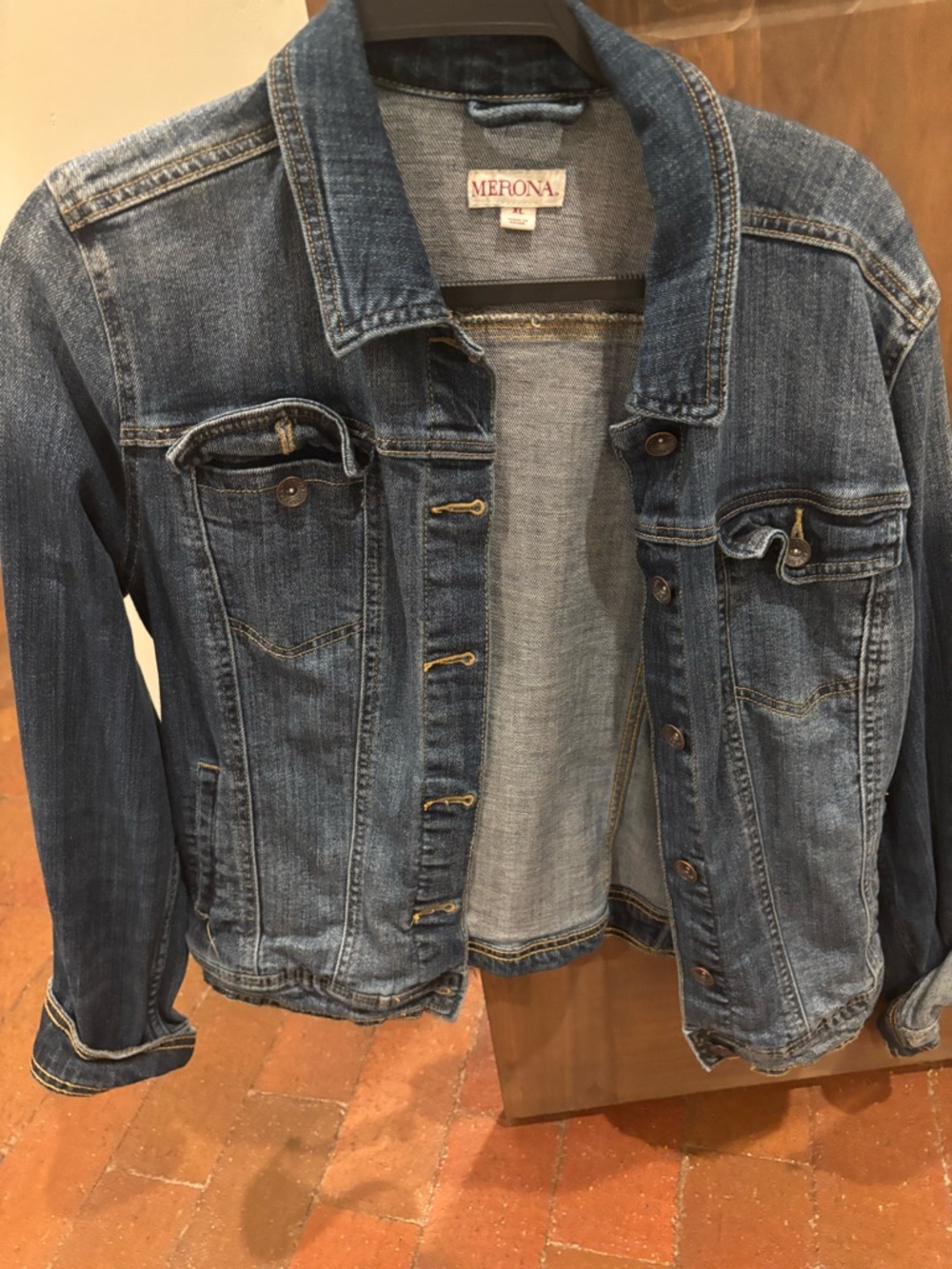 Merona Women's Faded Blue Denim Jacket